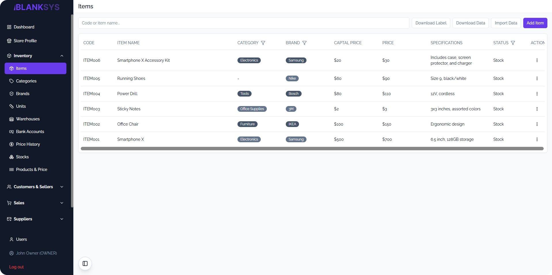 BLANKSYS - ERP System for hardware retail & Distributor screenshot 7